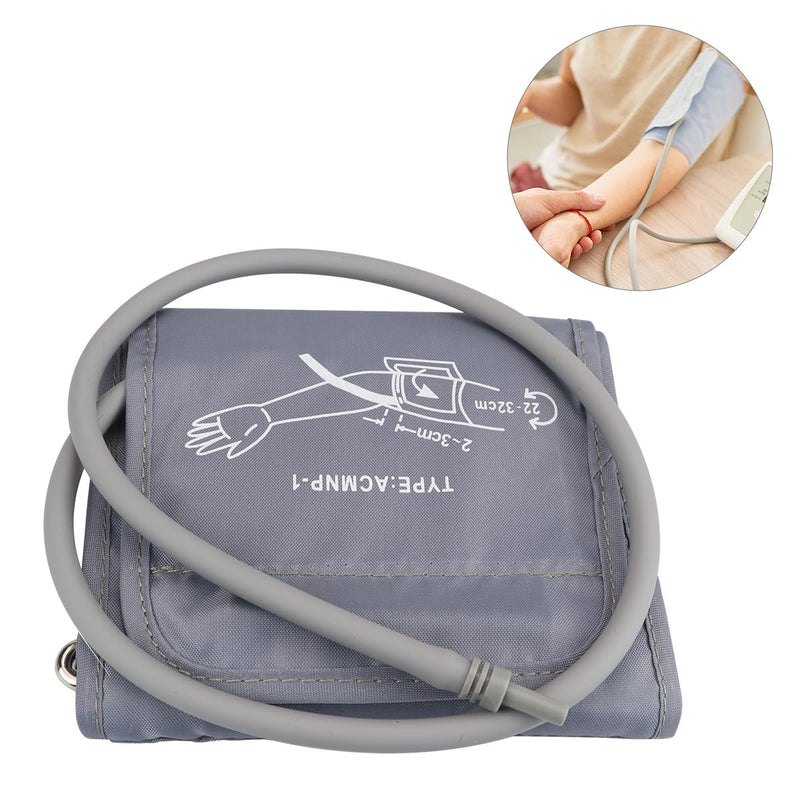 Blood Pressure Cuff Blood Pressure Machine Cuff,Sphygmomanometer Cuff Replacement Accessories,No Bp Machine,22-32cm (Silver Grey) Silver Grey