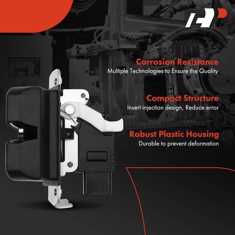 A-Premium Rear Trunk Latch Tailgate Door Lock Actuator Compatible with Kia Sorento 2016-2020 Sport Utility, 81230-C5000, 81230C5000 Trunk Lock, Fit Model Without Power Liftgate