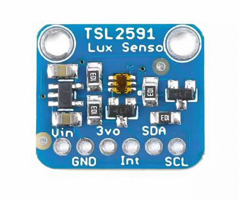2pcs TSL2591 High Dynamic Range Digital Light Sensor Breakout Module - 600,000,000:1 Ratio, Dual-Spectrum Visible/IR Detection, I2C Interface for QWIIC & Arduino