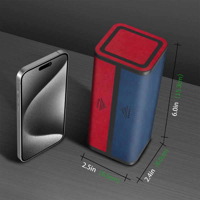 Pill Organizer 2 Times a Day, Am Pm Twice Daily Pill Case, Detachable Large Travel Pill Box 7 Day, Weekly Pill Container for Vitamin Medicine Supplement Fish Oil (Red and Blue) Red and Blue