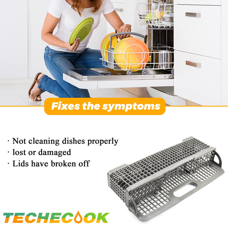 WP8562043 8531233 Universal Dishwasher Silverware Basket Replacement for Whirlpool Kitchen-aid Dishwasher Utensil Basket - Replaces Kitchen-aid Dishwasher Basket W10190415 8531288 8562043 WP8531233VP