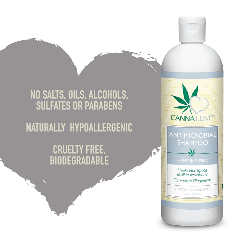 CannaLove Antimicrobial Shampoo - PawsPlanet Australia