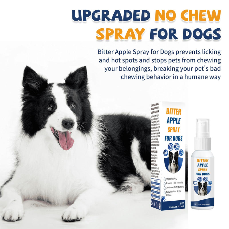 No Chew Spray for Dogs,Bitter Apple Spray for Dogs to Stop Chewing,Can Effectively Protect The Safety of Furniture,Plant,Shoes, Etc,Valuables,Safe for People and Pets,and Alcohol-Free 5.07 Oz