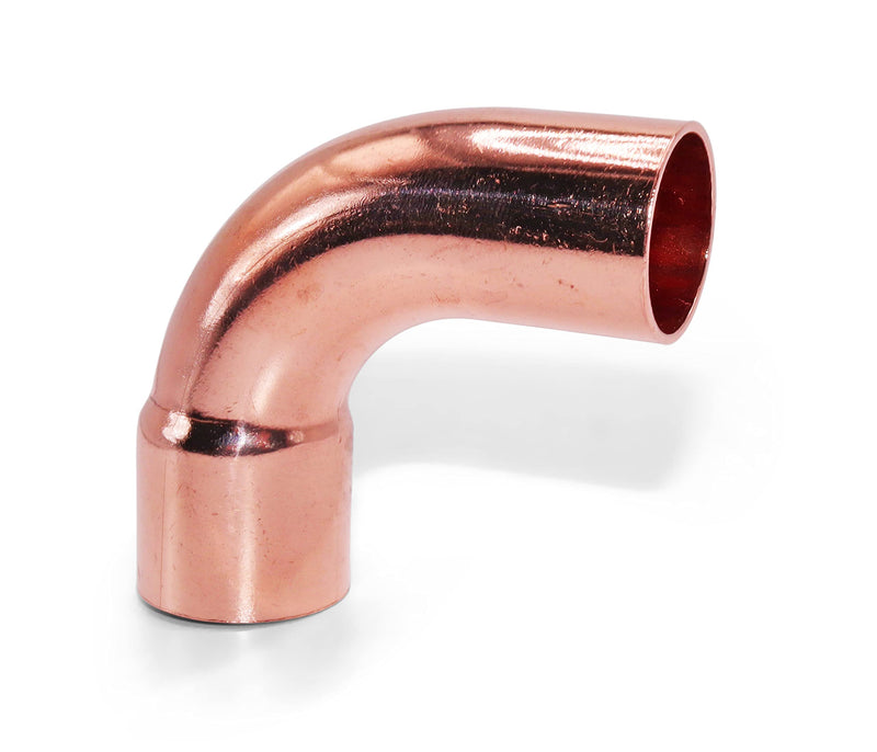 Copper Kit HVACR 3/8 & 7/8 Line Set Copper Fittings Kit air condition refrigeration liquid line & suction lines tubing pipes & ACR:(2)Couplings,(2) Long Turn 90's,(2)Street LR 90's 99.9% Pure Copper