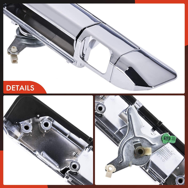 A-Premium Tailgate Handle Liftgate Latch Handle Compatible with Toyota Tacoma 2009-2015, Chrome, Replace# 69090-04020