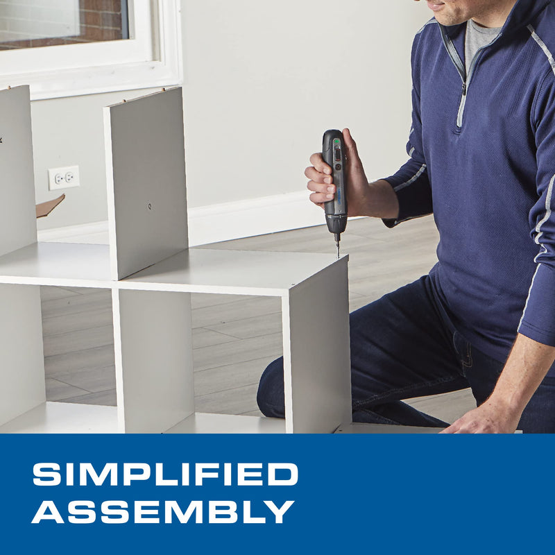 Dremel 4V Cordless Screwdriver Kit with 6 Power Settings and Smart Stop Technology, Includes 7 Screwdriver Bits, 1 Bit Extender, USB Cable and Power Adapter, HSES-01 Electric Screwdriver
