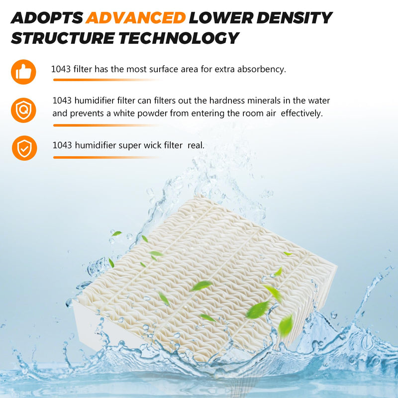 Blutoget 1043 Humidifier Wick Filter Compatible with Essick Air EP9 Series EP9500, EP9700, EP9800, EP9R500, EP9R800 821000 826000 826800 831000 &Bemis Space Saver 800 8000 Series Humidifiers