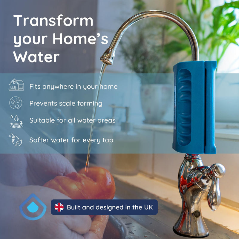 Magnostream Magnetic Water Descaler – Whole House Limescale Remover for Pipes, Appliances & Showers – Salt-Free Water Softener Alternative & Hard Water Conditioner – Eco-Friendly Unit 1