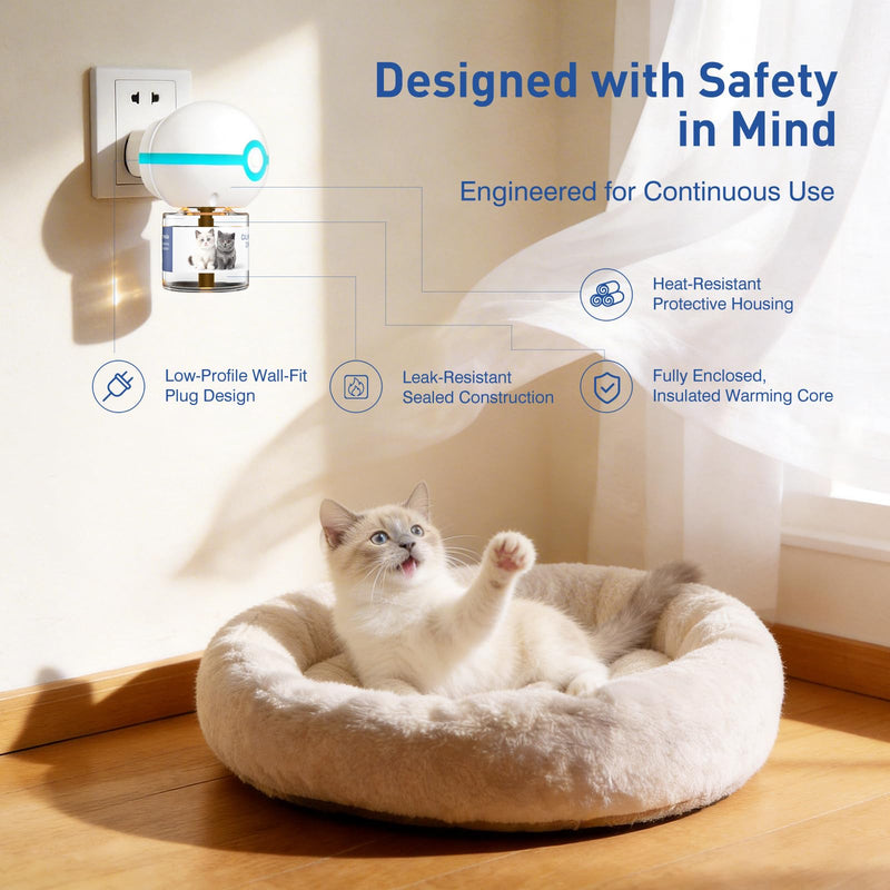 SHIORI TrinityCalm Cat Calming Diffuser Kit, Advanced 3-in-1 Pheromone & L-Theanine System for Multi-Cat Stress, Spraying, Fighting & Hiding, 60-Day Starter Kit