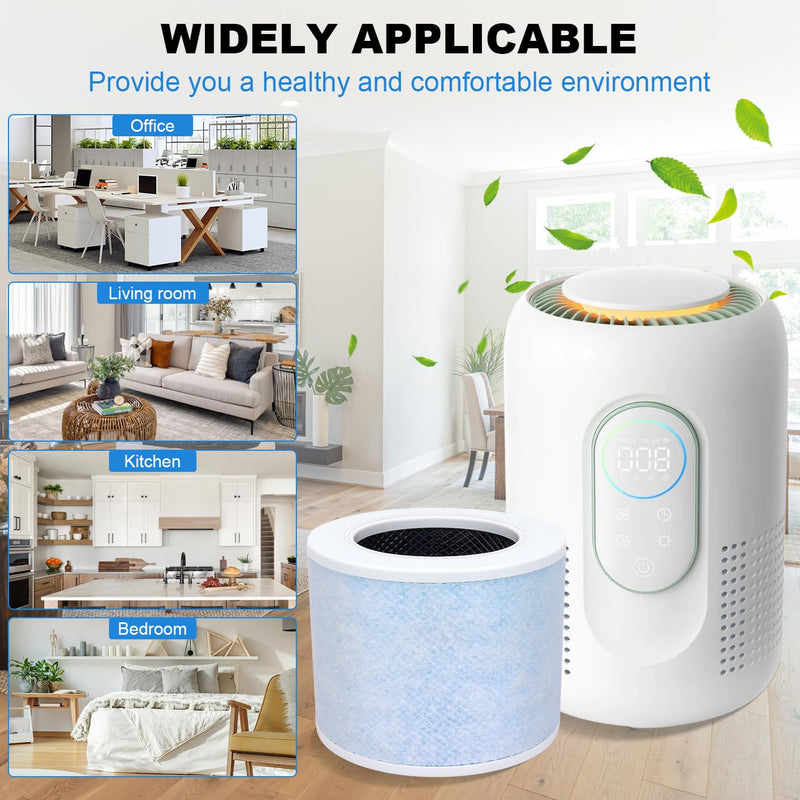 AP01 Filter Replacement - Compatible with Momcozy AP01 Nursery Air Purifier, 4-in-1 H13 filter High-Efficiency Activated Carbon Filter Filtration System, 2 Pack
