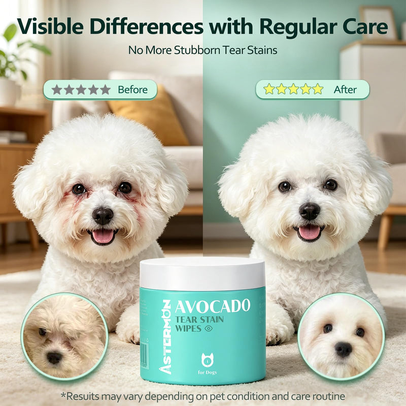 Dog Wipes, Pet Wipes for Dog Eyes Care, Disposable Round Dog Cleaning Wipes, 100 Count Hypoallergenic Puppy Wipes, Gentle Cleaning & Hydrating Wipes for Dogs