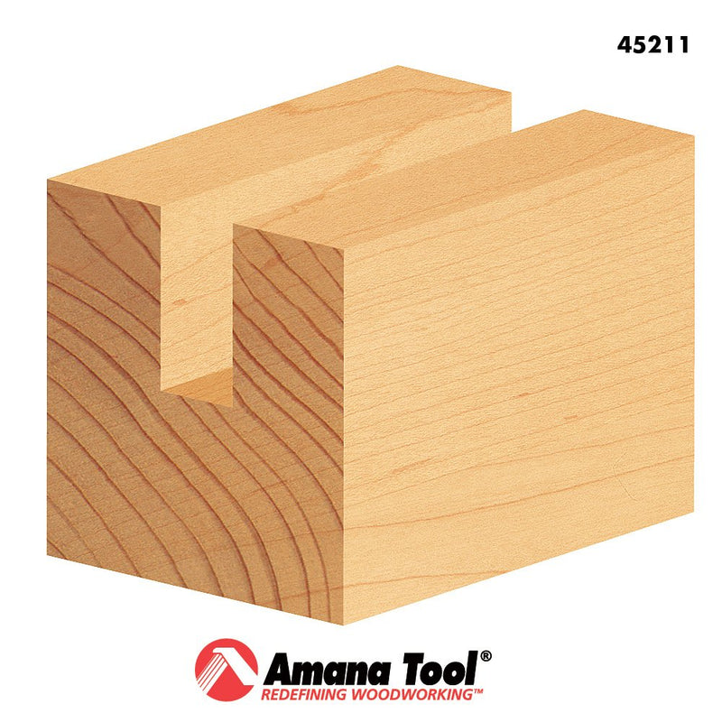 Amana Tool - 45211 Carbide Tipped Straight Plunge High Production 1/4 Dia x 1" 4 S