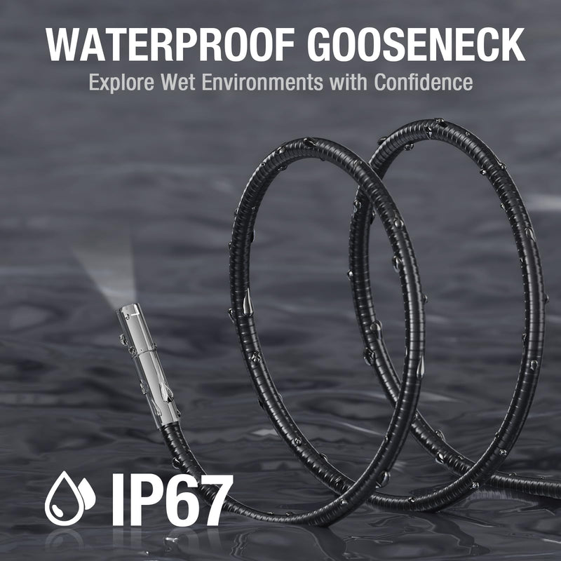 Teslong Endoscope Replacement Cable with Light, Single Lens Inspection Camera 3.9mm/0.15inch Waterproof Probe Compatible with NTS500, NTS300(3.3FT)
