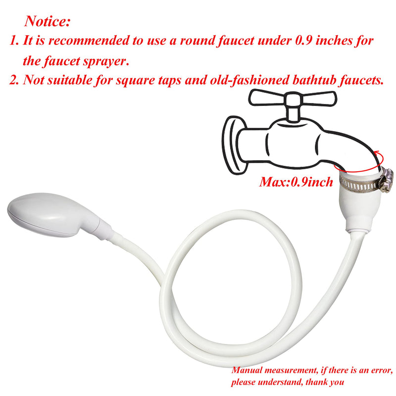 Sink Spray Rubber Hose Portable Shampoo Sprayer (Style 1) Style 1