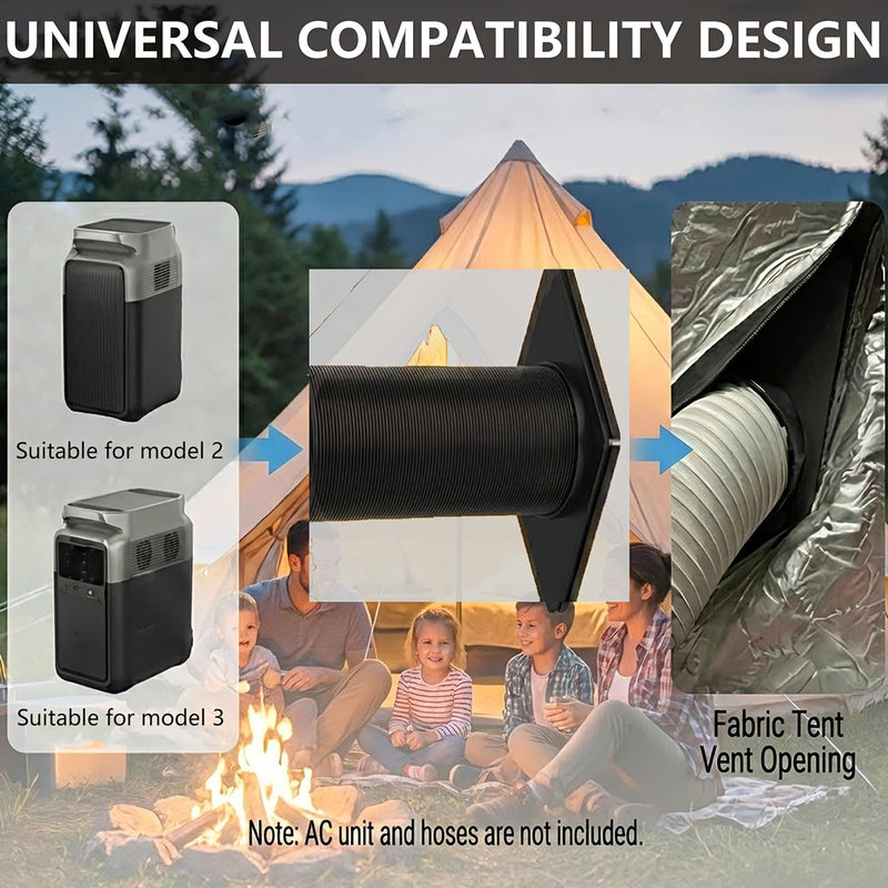For Ecoflow Wave 2&3 Tent Adapter-Air Conditioning Hose Adapter