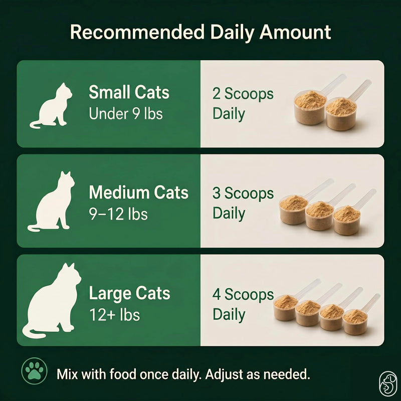 Cat Probiotic Powder for Digestive Balance & Gut Health – Daily Pet Supplement with Pumpkin, Papaya & 6 Probiotic Strains – Supports Gut Flora & Digestive Comfort – 120 Scoops