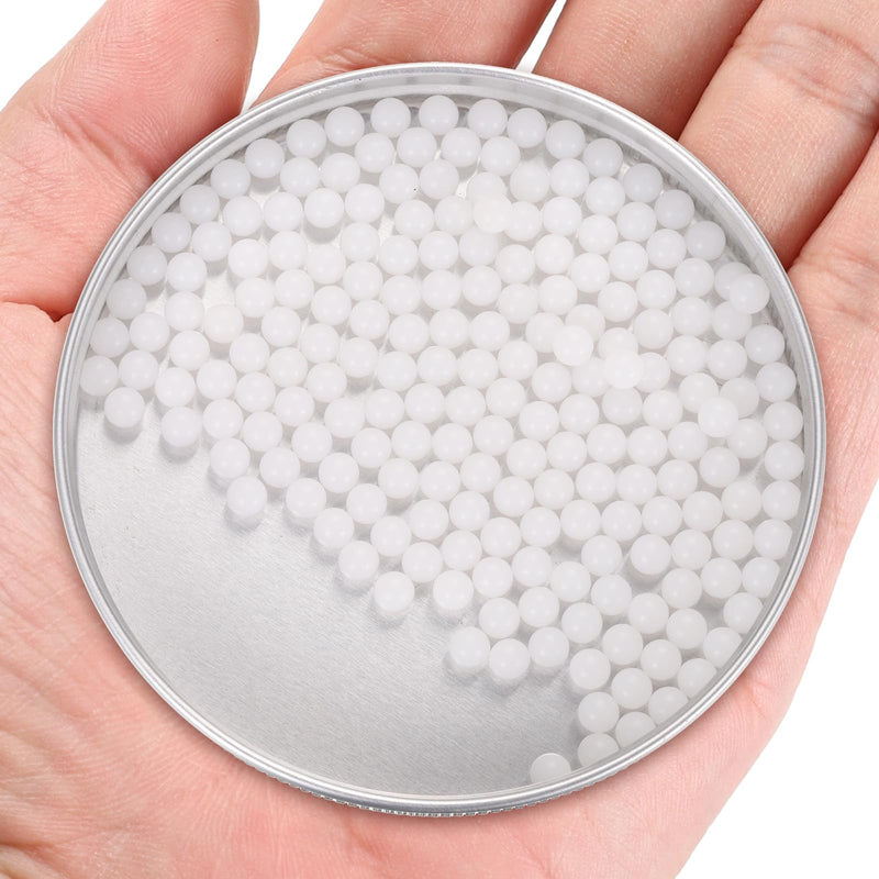 uxcell 200pcs POM Bearing Balls 4.5mm Solid Plastic Bearing Balls, Precision POM Balls 200