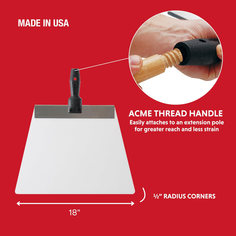 Advance Equipment 18-Inch K18 Knock Down Knife | Professional Drywall and Texture Finishing Tool 18 Inch