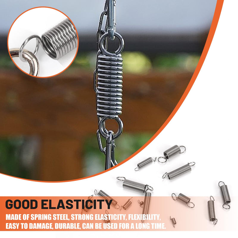 Tanstic 150Pcs 15 Sizes Extension Spring Assortment Kit Extension Spring Assorted Size Small Springs Stainless Steel Extension Spring for Home Repairs and DIY 150