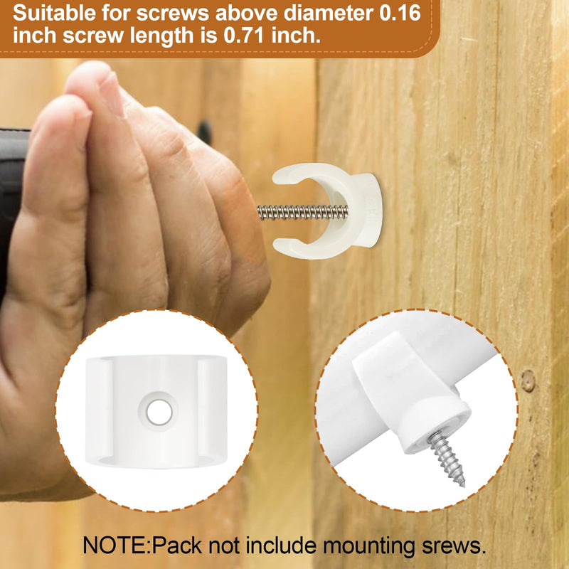 PEX Clips Pipe Clamp, 50Pcs 3/4 Inch Pipe Clamp For PVC Water Pipes & Tubing Hoses, Plastic U-Shaped Pipe Clamp Tools (White Pipe Clips)