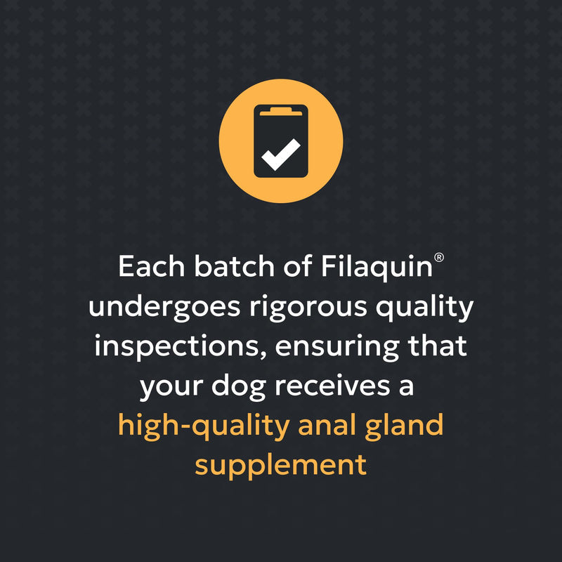 Nutramax Filaquin Anal Gland Supplement for Dogs, from The Same Company as Cosequin & Proviable, with Pre & Postbiotics and Psyllium Husk Fiber to Support Anal Gland Health, 90 Count Soft Chews