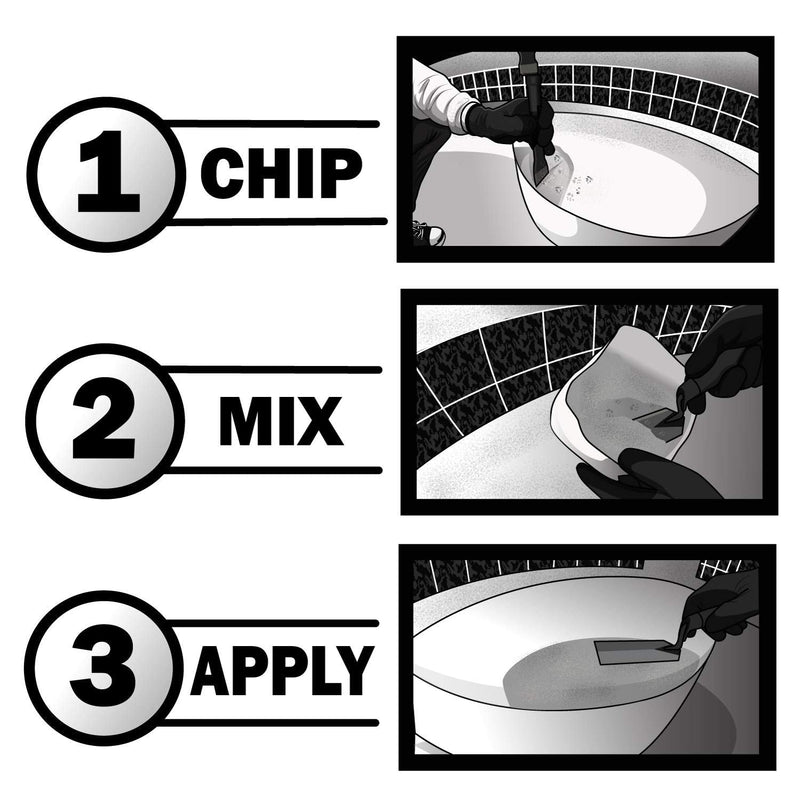 Pool Patch White Plaster Repair Kit 1.5 lb - Easy to Mix and Fast to Use Formula - Perfect for Patch Work - Waterproof, Quick-Drying, Extra Strong Bond - (coverage: approx. 3/4 sq. ft.)