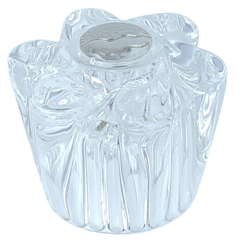 Tub and Shower 3 Piece Faucet Knob Set Compatible with Price Pfister Windsor, Clear Acrylic Replacement Handles for Hot, Cold and Diverter, 12 Spline Broach, Polished Finish