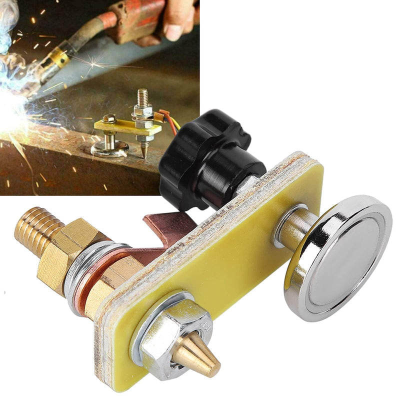 Magnetic Welding Support Upgrade Magnetic Welding Head Magnetic Ground Clamp Welding Magnet Head Copper Tail Welding Accessories Strong Magnetism Large Suction Welding Support Tool