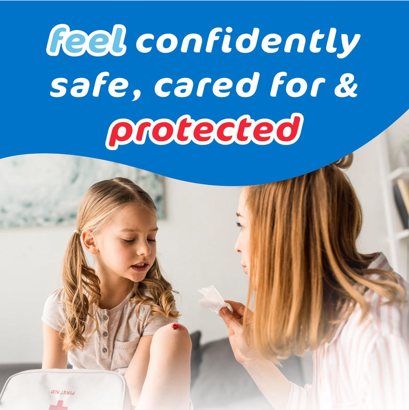 The Pharma-C Company 3% Hydrogen Peroxide Wipes [40 wipes] - First Aid. H202 Skin Safe Antiseptic Wound Cleaner.