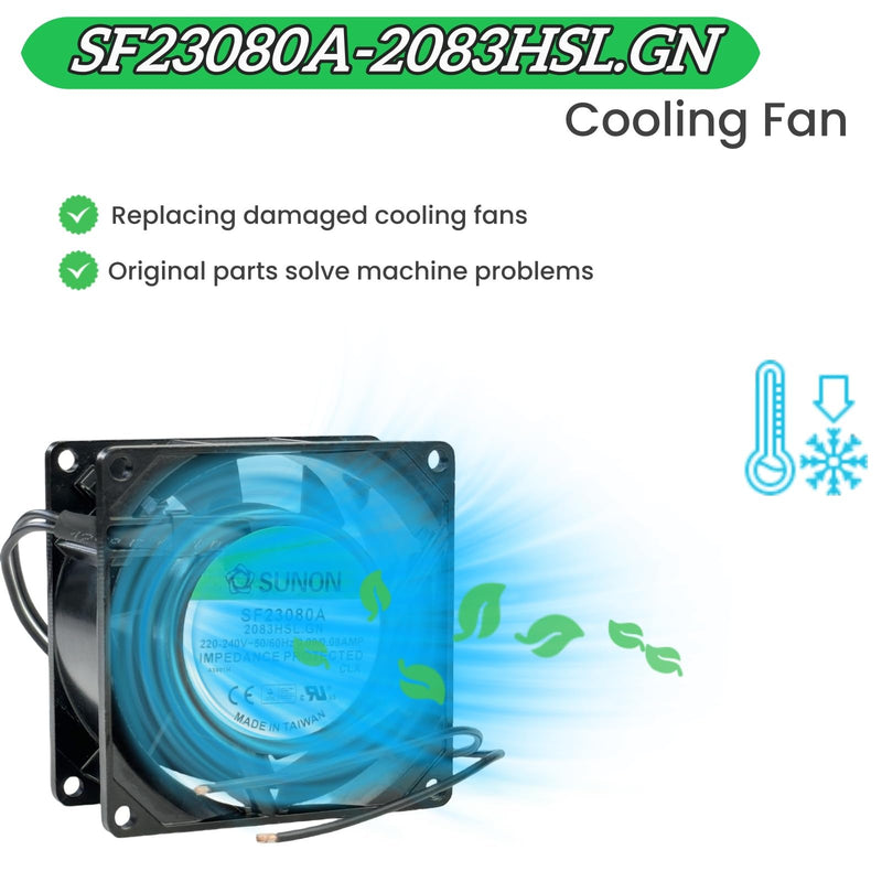 for SUNON SF23080A-2083HSL GN SF Series 2850 RPM 8038 0.09/0.08AMP 220-240V 50/60Hz Cabinet air Cooling Fan