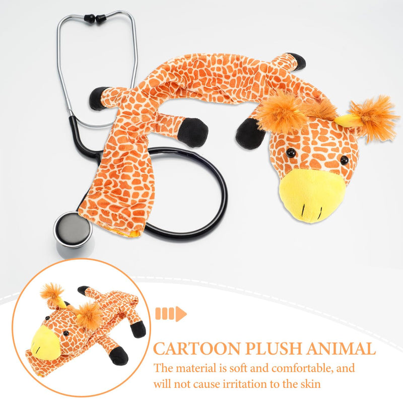 FRCOLOR Giraffe Cover Animal Sleeve Replacement with Secure Button Accessories for Nurses Doctors Veterinarians Family Use
