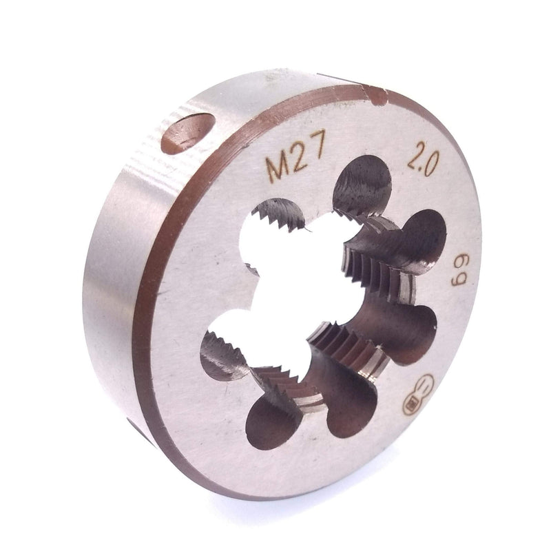 Yodaoke HSS M27 x 2mm Taper and Plug Tap and M27 x 2mm Die Metric Thread Right Hand