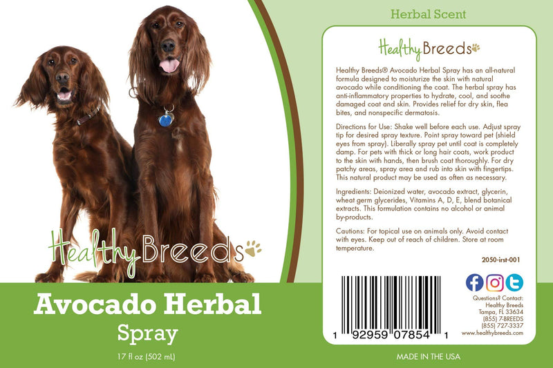 Healthy Breeds Irish Setter Avocado Herbal Spray 17 oz
