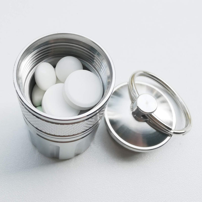 Pill Crusher & Cases, Medicine to Fine Powder, Stainless Steel Crushes Pills, Waterproof (Vitamin Crusher)