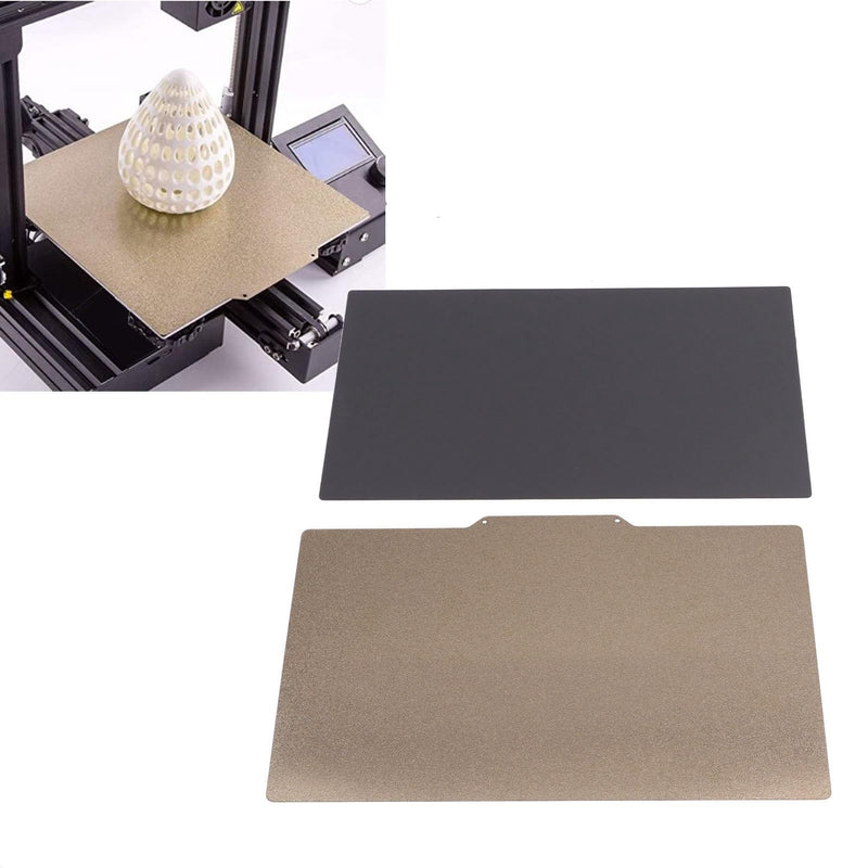 Hilitand Spring Steel Build Plate, Spring Steel Magnetic Build Plate 200x300mm Double Sided PEI Steel Sheet, 3D Printer Platforms