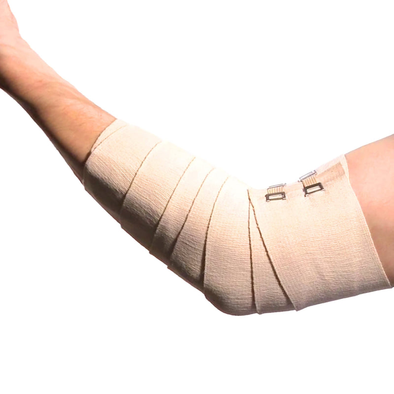 ACE Brand 2 Inch Elastic Bandage with Clips, Beige, 2 in x 51.2 in, Great for Elbow, Ankle, Knee & More, Comfortable Design for Prolonged Wear, Easy-to-Use Wrap Design (207310) 2"