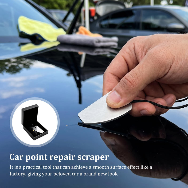 Carbide Tungsten Denibbing Tool, Automobile Spray Paint Point Repair Scraper, Paint Denibbing Tool for Removing Dust, Paint Imperfections or Stains