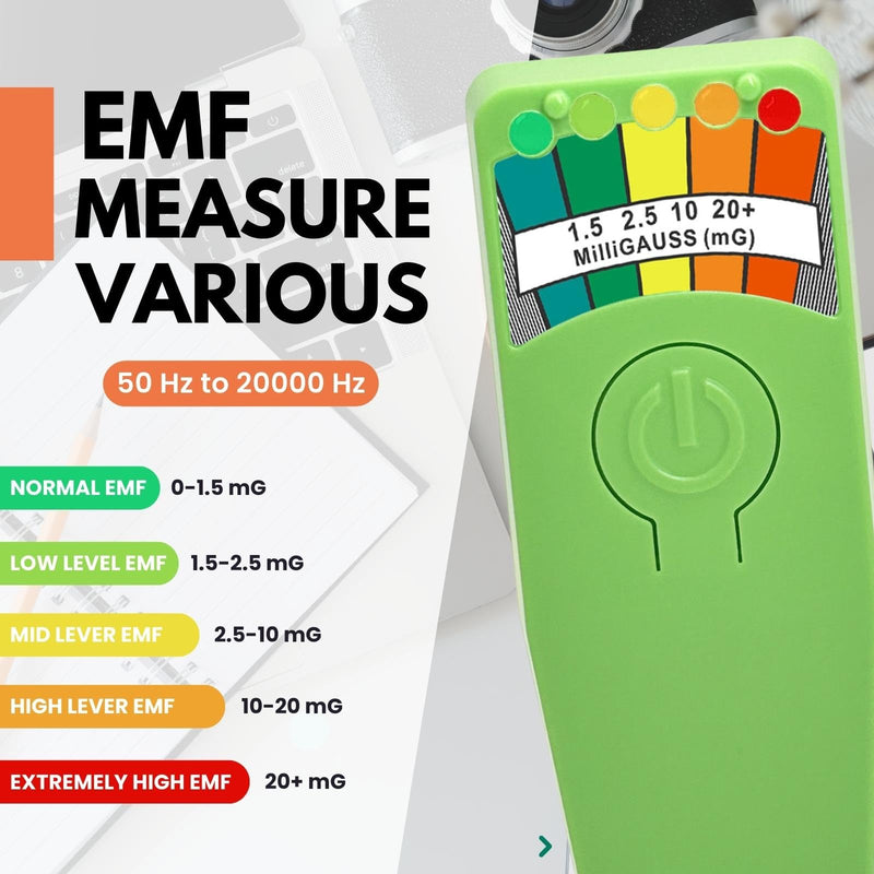 New Upgraded Green Ghost Hunting Equipment EMF Meter Magnetic Field Detector Spirit Box Paranormal Equipment