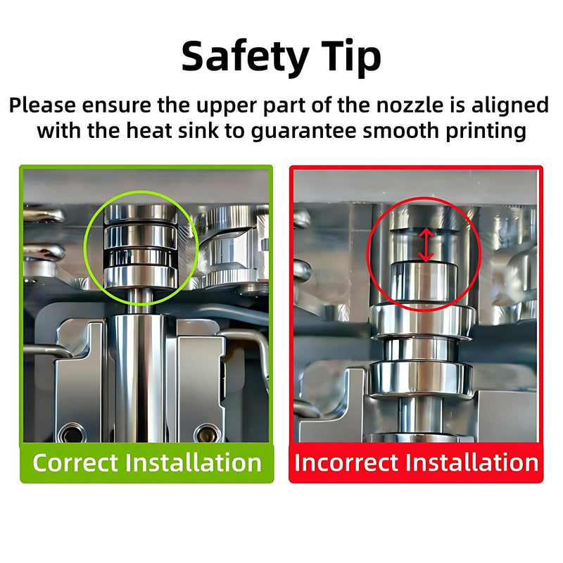 3PK 0.4MM 0.6MM 0.8MM Integrated Hardened Steel Nozzles for Kobra X Combo Quick-Detachable High Speed Throat Tube Nozzles Print Head Hot End for Anycubic 3D Printer 0.4mm 0.6mm 0.8mm kobra x nozzle