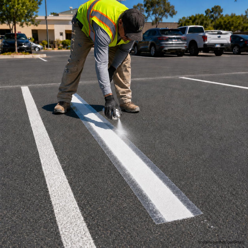 2-Pack 4 x 108 Inch Parking Lot Line Stencil for Pavement Striping Painting Parking Line Stencil * 2