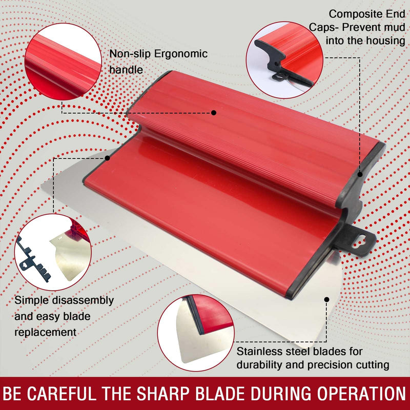 Drywall Skimming Blade 3pcs/Set, 10''+9''+6.7''