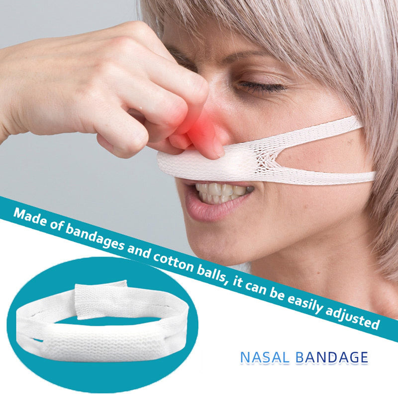 Elastic Nasal Bandage, External Nasal Bandage Elastic Bandage for use After Nasal Surgery Dressing Rack with high Nasal Absorption Capacity (10 Pieces) 10 Pieces