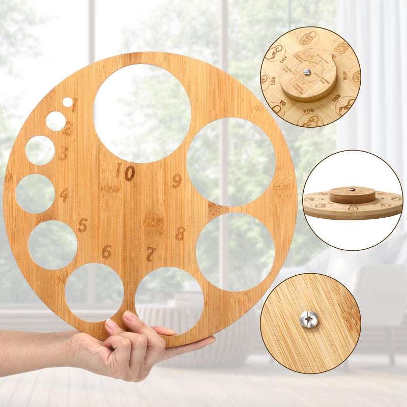 Cervical Dilation Board for Midwife Doula Birth and Midwife Fetal Position Tool Cervical Dilation Chart and Carved Wooden Fetal Position Wheel for Student Midwife Doctor Gift