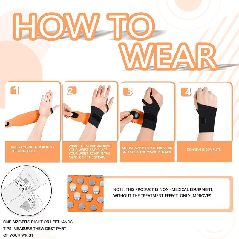 Wrist Brace,Wrist Support for Carpal Tunnel Pain Relief,Ulnar Wrist Brace Ultra-Thin Elastic for Tear,Wrist wraps Repetitive Wrist Use Injury,Fits Both Wrists One Size Black