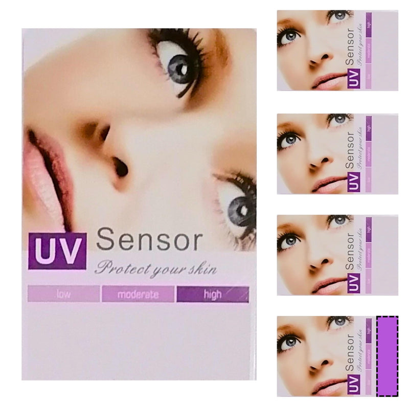 UV Tester, UV Tester Card, UV Detector, Reusable UV Identifying Card, UV Sensor Card, UV Ray Test Cards for Sun, UV Intensity Test Card (Set of 5)