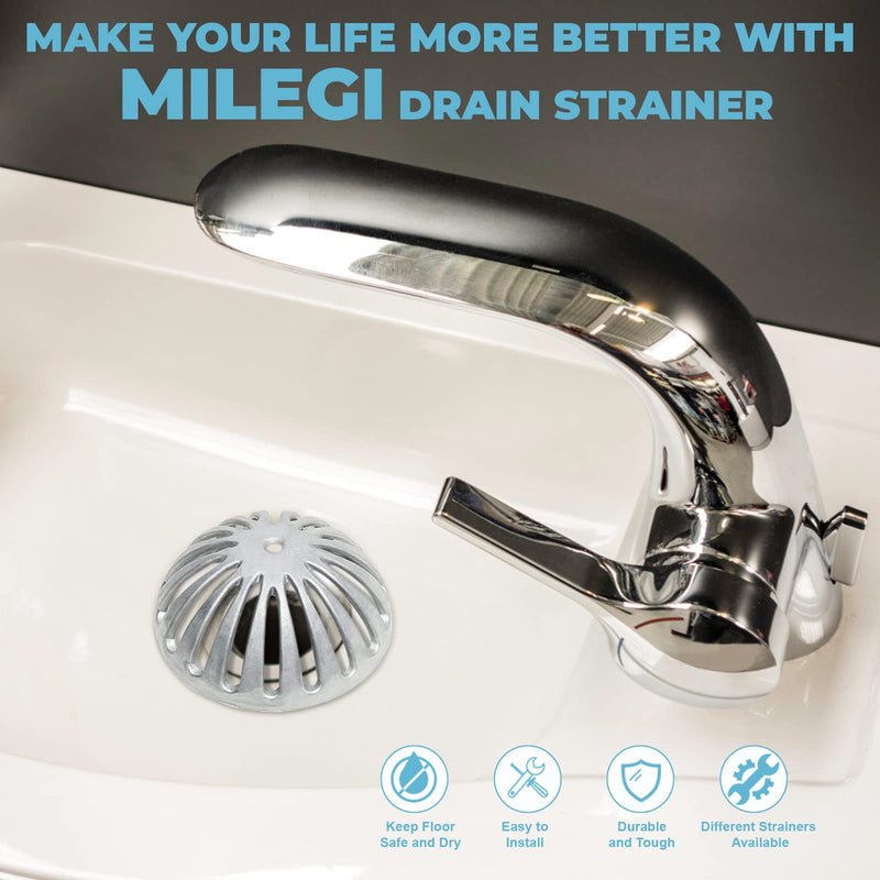 Floor Sink Strainer Heavy Duty Aluminum Dome, 5PCS 5