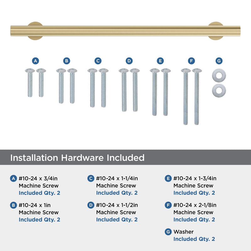 Amerock 12" Radius Champagne Bronze Appliance Pull 12 Inch (305 mm) Center-to-Center