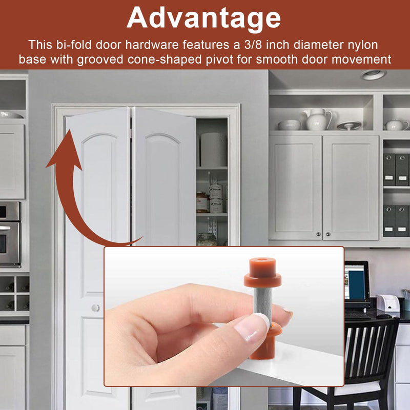 MP6701 Bi-Fold Door Top Pivot for Alliance Bi-Fold Doors, Door Top Pivot Replacement for Prime-Line MP6701 7/16 in (2 PCS)