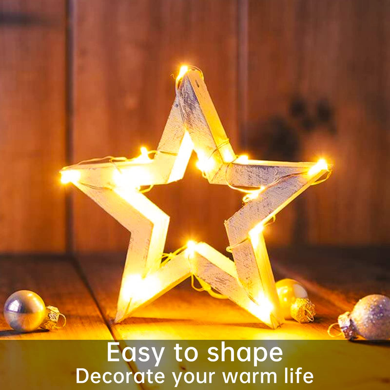 12 Pack Battery Operated Fairy String Lights 7 Feet 20 Led Waterproof Silver Wire Firefly Starry Moon Lights for Bedroom DIY Party Wedding Patio Christmas Warm White