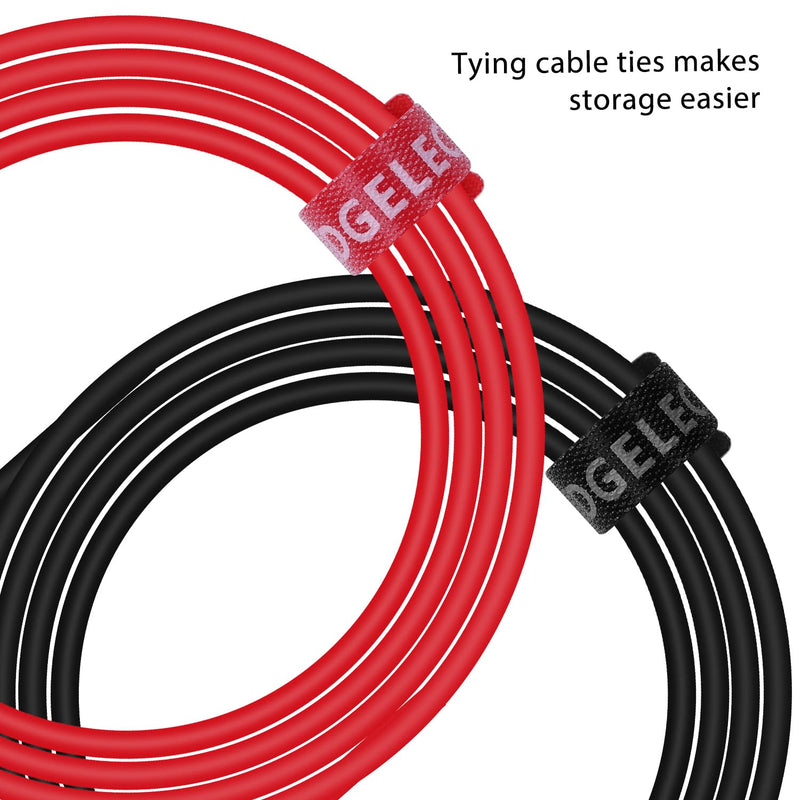 14 Gauge 2pcs 6.6 Ft Stackable 4MM Banana Plug to Alligator Clips UL3135, Heavy Duty Silicone Test Leads Set Jumper Wires Kit for Testing - EDGELEC 6.6 Ft(2m)